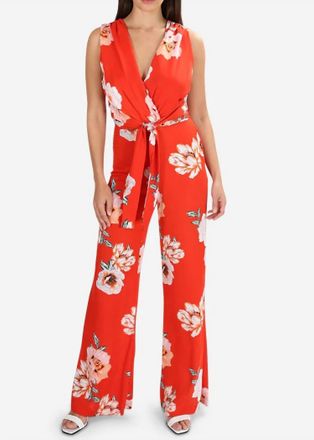 Misa Kimora Jumpsuit In Poppy Floral