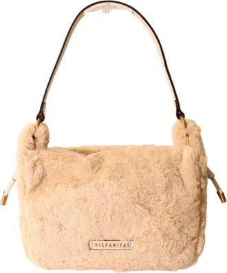 Hispanitas Hoppa Handtas - Dames - Schoudertassen - Beige - ONE Size - Tassen