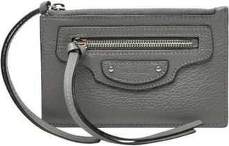 Balenciaga Pre-owned Clutches, female, Gray, Size: ONE SIZE Pre-owned Leather Clutch