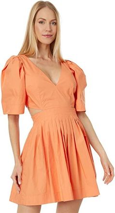 En Saison Nessa Mini Dress Womens Clothing Orange : MD, Cotton