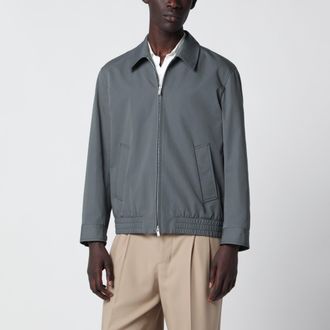 Lardini Zip Jacket In Cotton And Silk