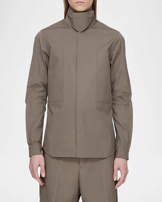 Rick Owens Camicia Stretch-Cotton Shirt