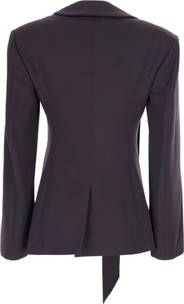 The Attico Womens Jacket Brown Wool Blazers