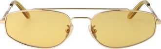 Retro Superfuture Aviator Sunglasses Waf Mustard