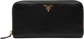 Prada Pre-owned Wallets, female, Black, Size: ONE SIZE Pre-owned Long Wallet