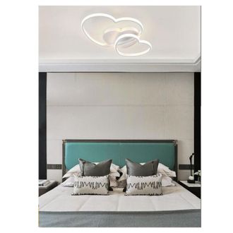 Trade Shop Trade Shop Traesio - Trade Shop - Plafoniera Doppio Cuore Led Moderno Rifinitura 31w Luce 6500k 3000k 4000k Pn-05b