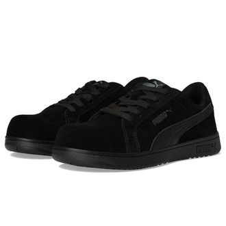 Puma Iconic Suede Low EH 640345 Womens Black Composite Toe Work Boots RHS6229