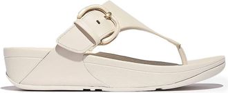 FitFlop Womens Lulu Resin Toe Post Sandal In Paris Beige