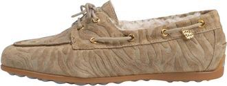 Floris Van Bommel Bohwi Veterschoen - Dames - Loafers - Beige - 38 EU - Su&egrave;de - Schoenen