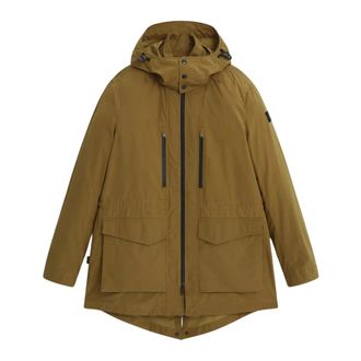 Woolrich Arrowood 2 in 1 Parka - Heren - Parka Jassen - Geel - L - Wol - Jassen