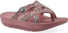 White Mountain Rip Foam Slide Sandal in Blush Floral Print at Nordstrom Rack, Size 11