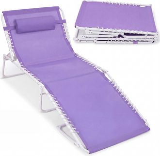 Best Choice Products Extra Wide Patio Chaise Lounge Chair, Portable Folding Recliner w/ 8 Positions
