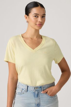 Levi's Favorite Cotton V Neck Tee - Hombre - XS - Yellow / Pear Sorbet