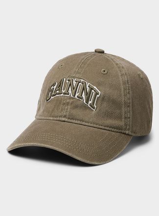 Ganni Mens Embroidered logo cap