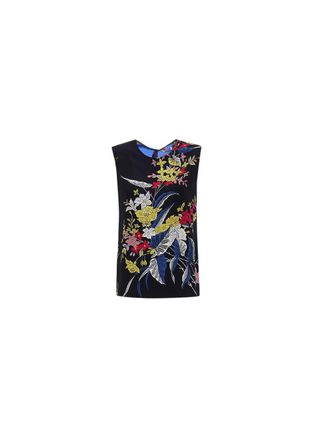 Diane Von Fürstenberg Multicolour silk sleeveless top Size XS