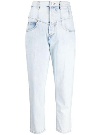Isabel Marant Oliviani high-rise skinny-leg jeans - women - Cotton - 38 - Blue