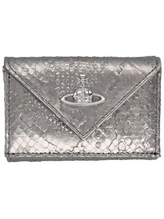 Vivienne Westwood Silver Envelope Metallic Portfolio Wallet