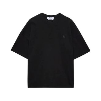 Msgm T-Shirts, male, Black, Size: XL T-shirt
