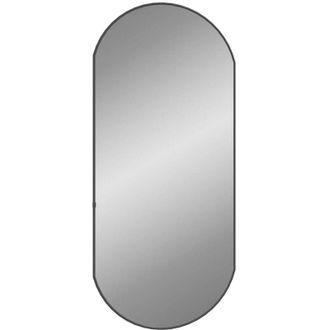 vidaXL Espejo De Pared Ovalado Negro 90x40 Cm Vidaxl