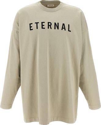 Fear of God Gray Cotton Mens T-Shirt