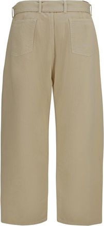 Magda Butrym Wide-Leg Cotton Trousers - Beige