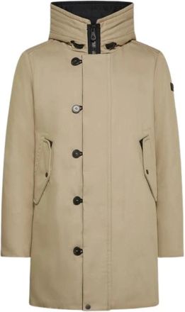 Peuterey Kasa KI 03 Parka - Heren - Parka Jassen - Beige - M - Katoen - Jassen