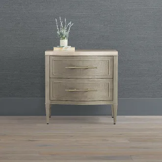 Frontgate Milano Nightstand - Gray Chantilly, Individual - Frontgate
