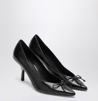 Jacquemus Womens Black Tourni Pumps Leather - Size EU 40