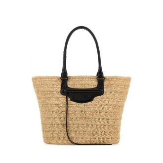 Balenciaga Raffia Medium Le City Shopping Bag