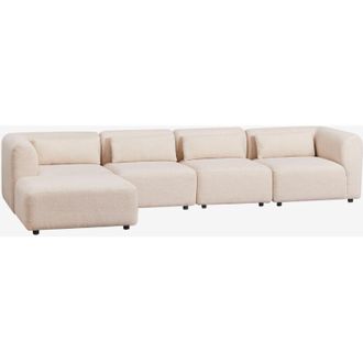Sklum Sklum - Divano modulare 4 pezzi con pouf Fogler