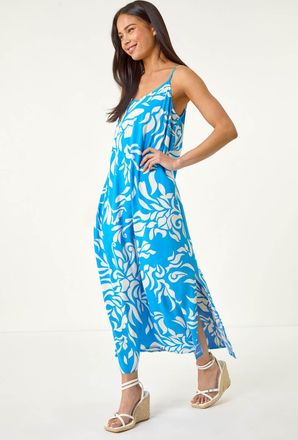 Roman Strappy Tiered Maxi Dress