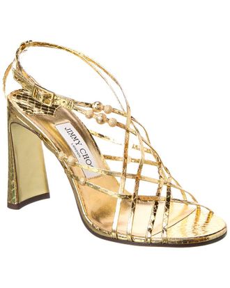 Jimmy Choo London Felice 95 Leather Sandal