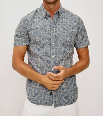 Rails Hale Shirt In Whirling Daisy Steel