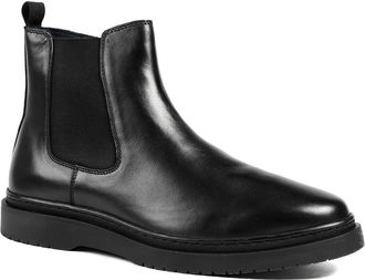 Jones Bootmaker Mens Gregory Warm Lined Leather Chelsea Boots - Black - Size UK 12