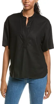 Vince Linen-Blend Top