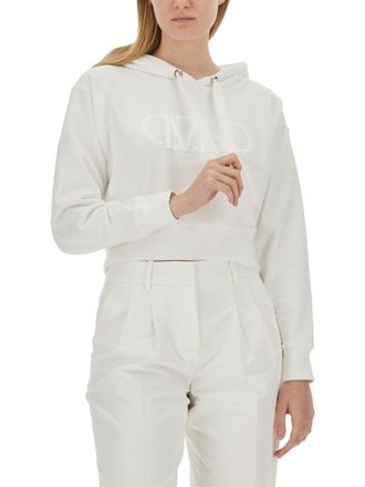 Michael Michael Kors Organic Cotton Logo Sweatshirt - White