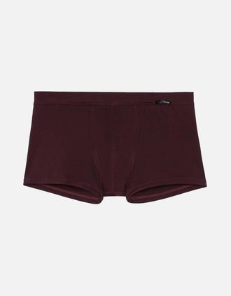 HOM Hom Mens Tencel Soft Comfort Boxer Trunk, Burgundy - Red - Size: 33/32/32