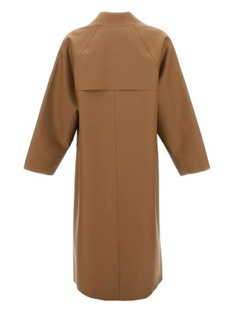 Kassl Editions button-down trench coat - women - Polyester/Polyurethane - S - Brown