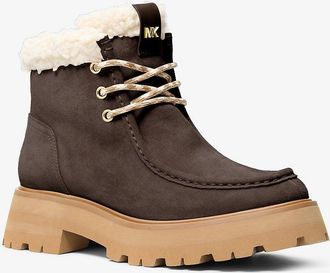 Michael Kors Cade Fleece-Lined Suede Ankle Boot