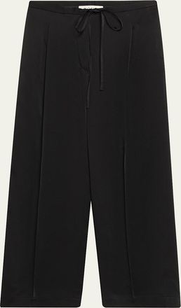 Róhe Satin Drawstring Trousers