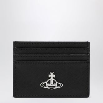 Vivienne Westwood Black leather Flat card holder