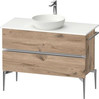 Duravit Duravit - Sivida Consola Mueble Bajo Lavabo, 2 Cajones, Tirador