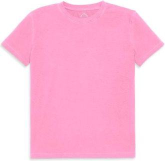 primary Womens Fit Easy Crewneck Tee in Garement Dye Pink Lemonade at Nordstrom, Size Xx-Large