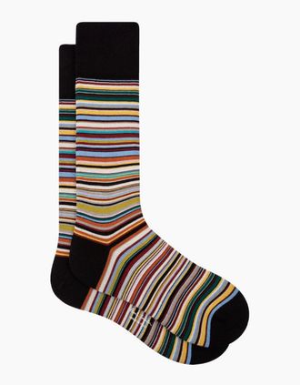 Paul Smith Mens Paul Smith Signature Striipe Socks 92A Black - Size: 16/14.5/8/15/8.5/15.5/9/13/13.5/14/6.5/7/7.5/11.5/5/12/5.5/12.5/6/3.5/3/10.5/4/11/4.5/2.5