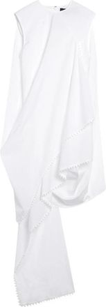 Jacquemus La Robe Traversin Courte - Dames - Korte kleedjes - Wit - XS - Katoen - Kleedjes