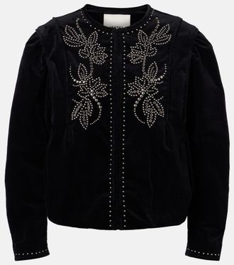 Isabel Marant Pietra embellished cotton jacket