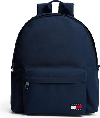 Tommy Jeans Rucksack TOMMY JEANS TJM ESS DAILY DOME BACKPACK, Herren, Gr. B/H/T: 33cm x 40cm x 17cm, blau (nachtblau), Textil, Rucks&auml;cke Rucksack, Unisex, Freizei
