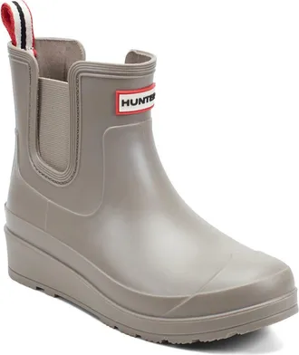 Hunter Tabitha Chelsea Waterproof Rain Boot in Taupe at Nordstrom Rack, Size 10