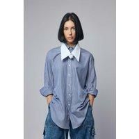 Vaquera Women Striped Fly Away Collar Button Down Woven