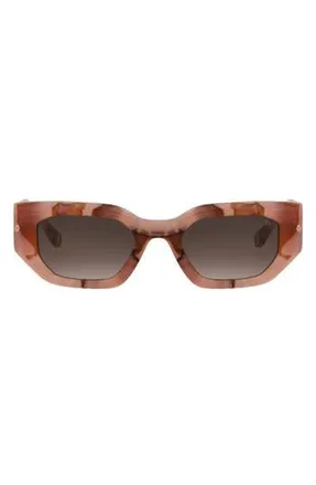 Philipp Plein 55mm Square Sunglasses1 in Pink Pink Pink at Nordstrom Rack